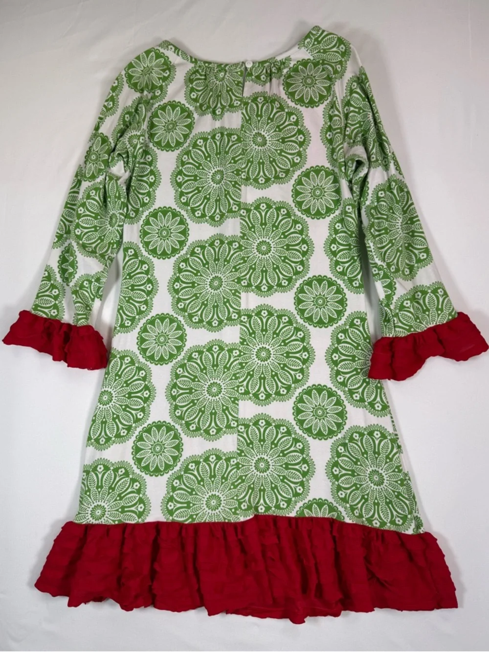 COUNTING DAISIES Girls Dress 16 Christmas Cottagecore Preppy Bow Ruffle‎ Floral